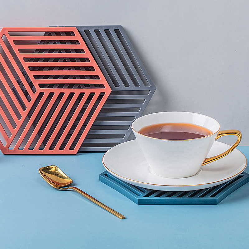 顺祥几何硅胶隔热垫3件套