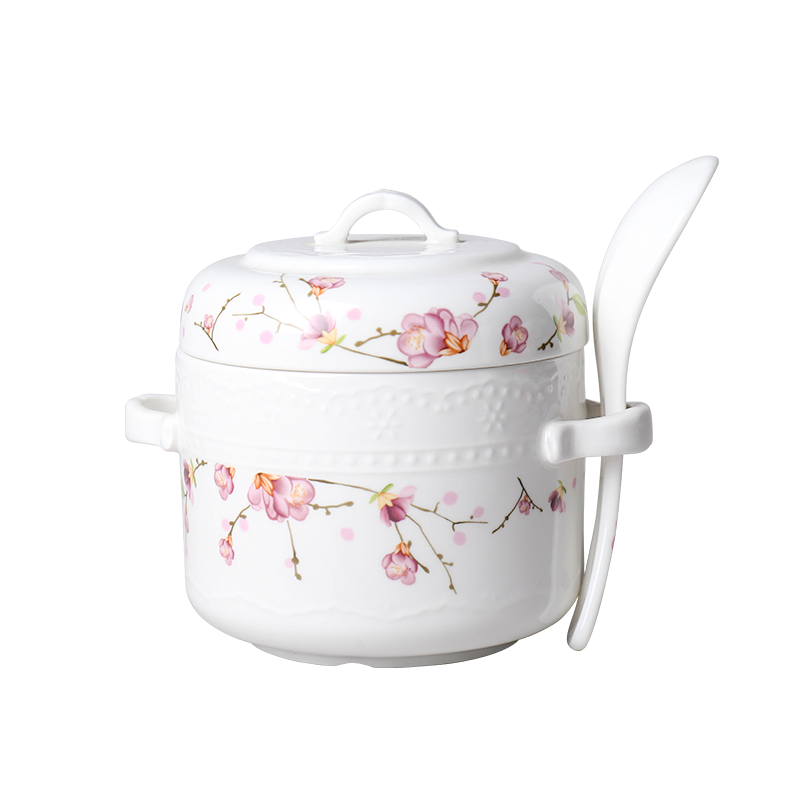 雅琪双耳炖盅2件套500ml（世表桃源）