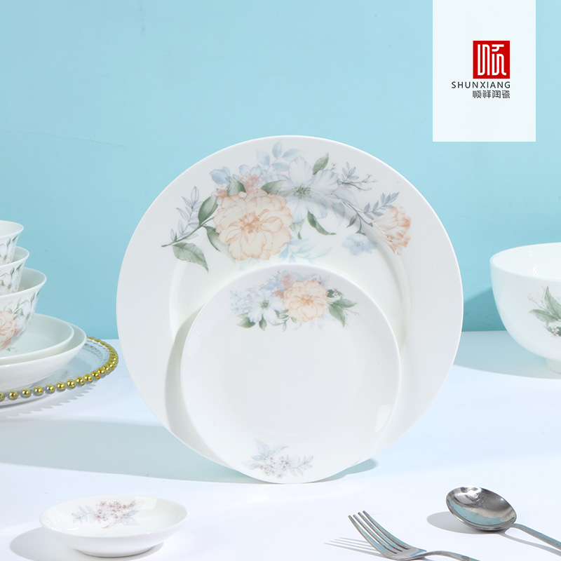 花开浅梦骨瓷系列餐具